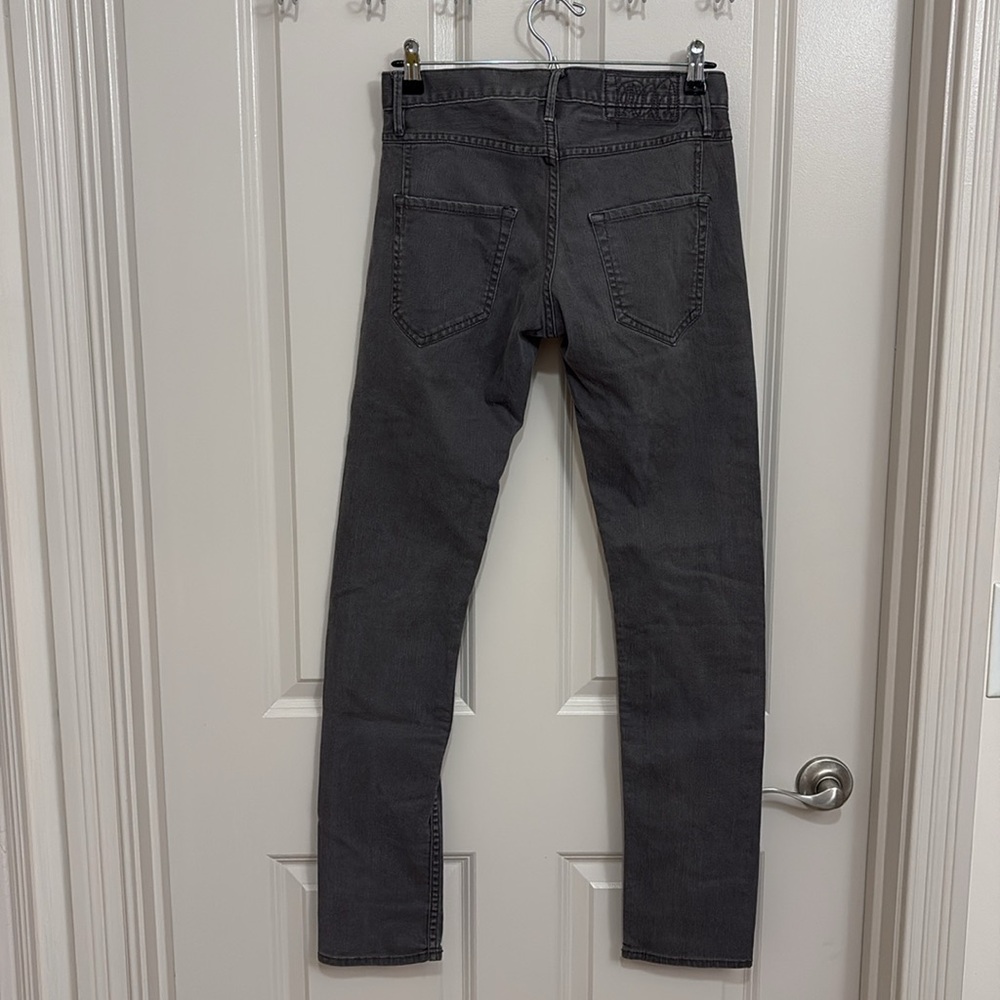 H&M Gray Low Rise Button Fly Skinny Jeans - Picture 5 of 12
